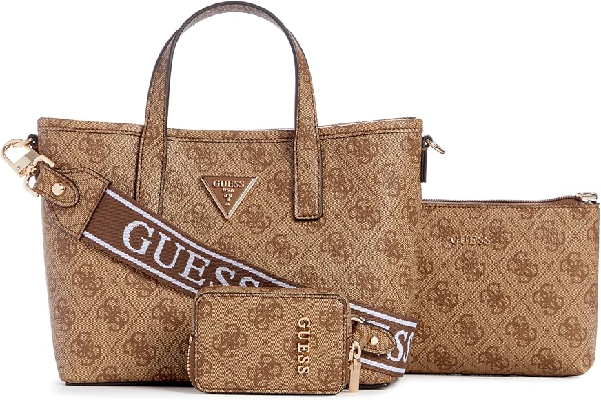 GUESS Latona Tote, Mini Mano Bolso de Hombro para Mujer, Talla única