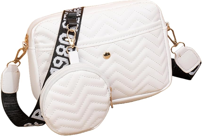 Teogneot Bolso Movil Mujer, Bolso Cruzado Para Mujer, Bolso Mujer Bandolera, Cuero Pu Bolsa de Cinturón Moda, Con Monedero Desmontable