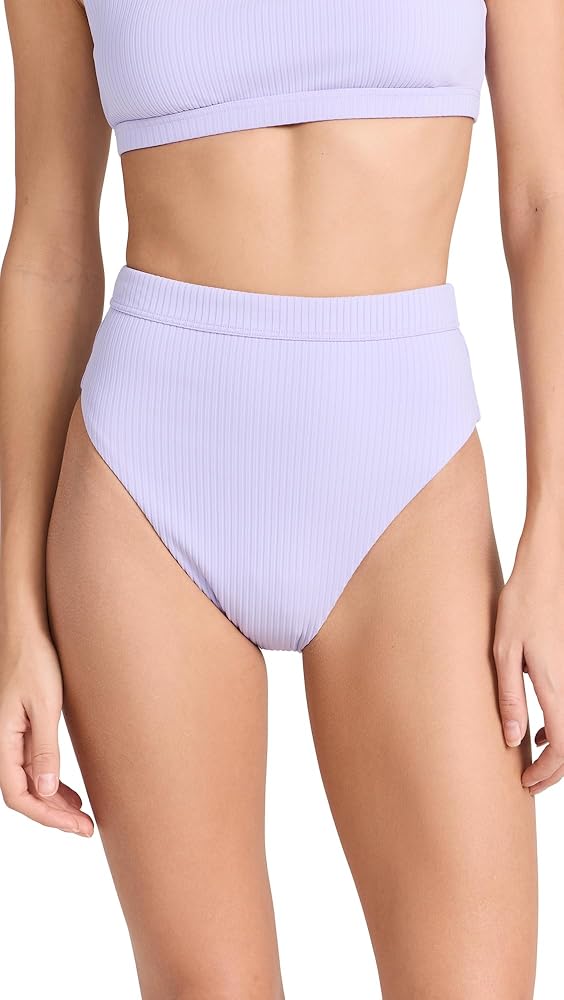 Madewell Women's Rib Prawn High Waist Bikini Bottoms