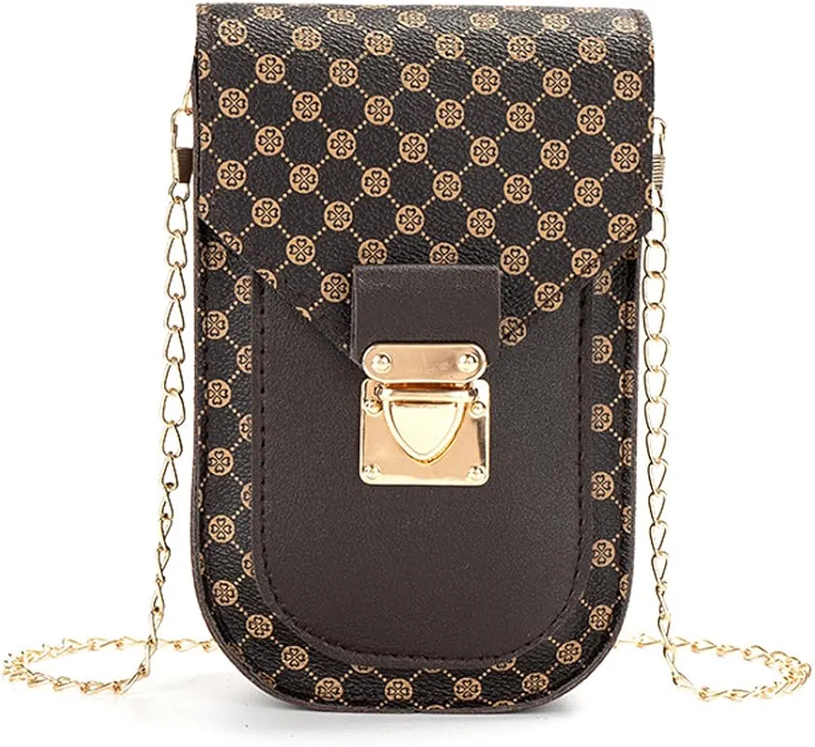 GNHG Bolso para teléfono móvil para Mujer, Mini Bolso de Hombro de Cuero para teléfono móvil, Correa de Hombro Ajustable, Mini Bolso Cruzado para teléfono móvil,