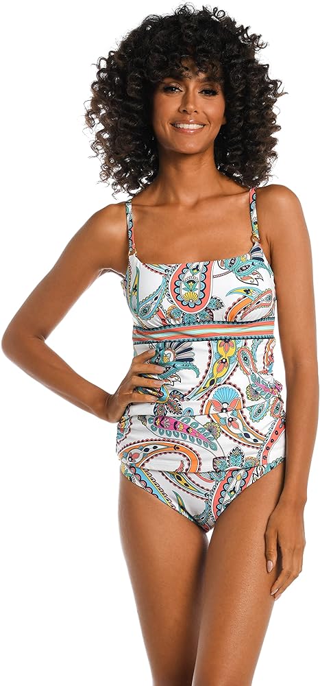 La Blanca Women's Lingerie Strap Tankini Swimsuit Top