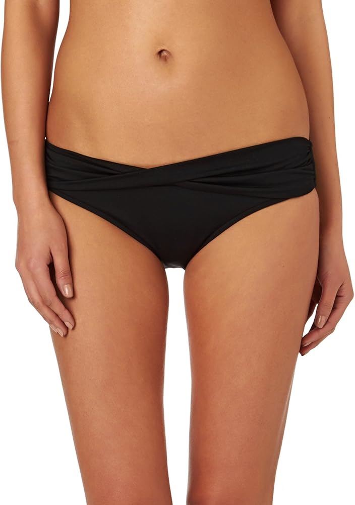 Seafolly womens Twist Band Hipster Full Coverage Bikini Bottom Swimsuit