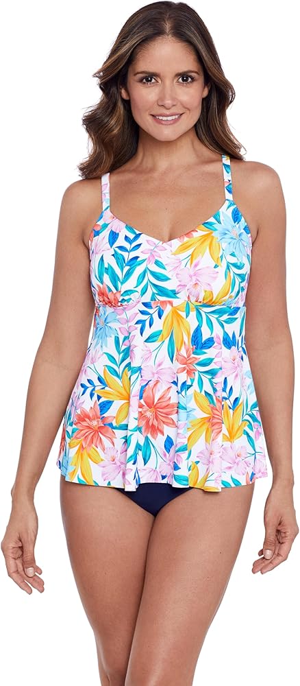 Women's V Neck Tankini Top