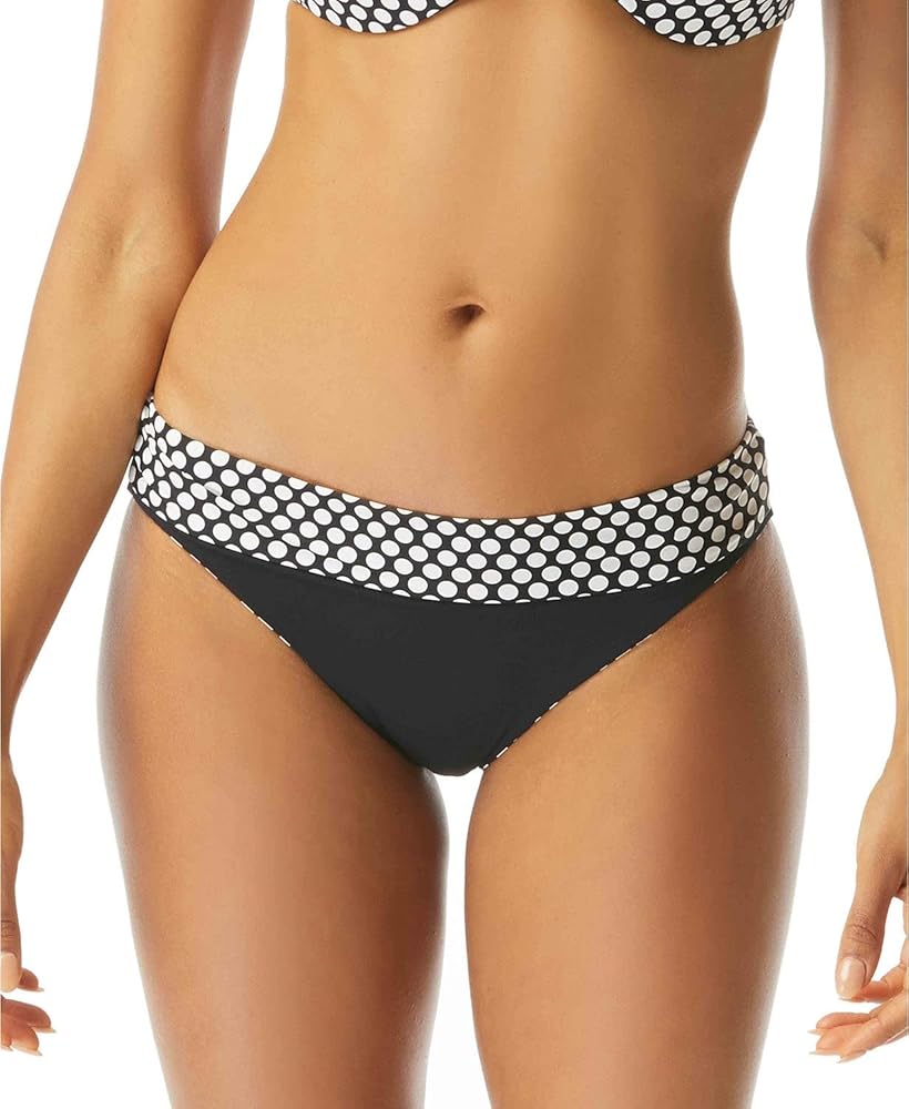 COCO REEF Women's Verso Bikini Bottom, Castaway Black 006, Extra Large