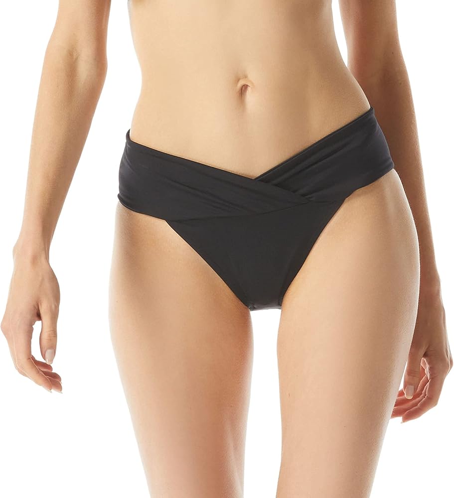 Michael Kors womens Essentials Euro Gathered Bikini Bottoms