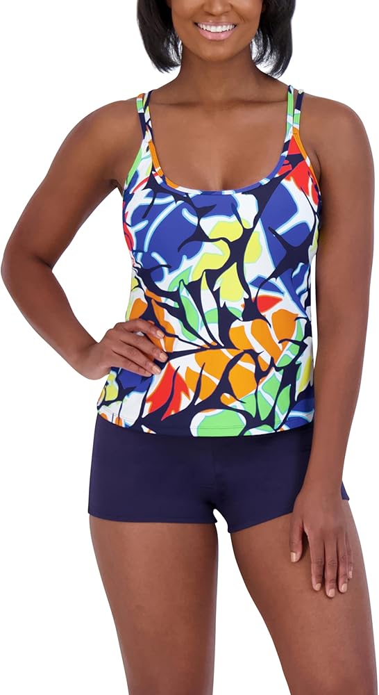 Nautica Women's Strappy Scoop Neck Tankini