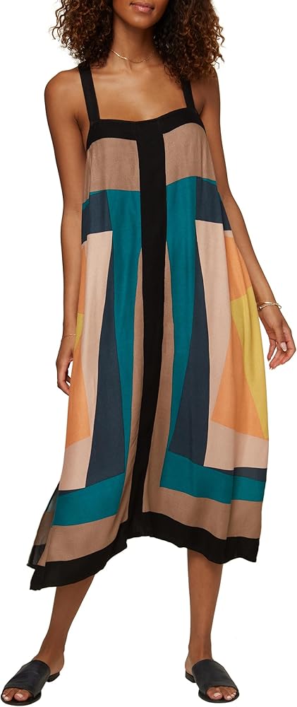 O'NEILL Women's Miranda Sleeveless Cover-Up Dress - Sleeveless Midi Beach Cover Up Dress with Adjustable Straps