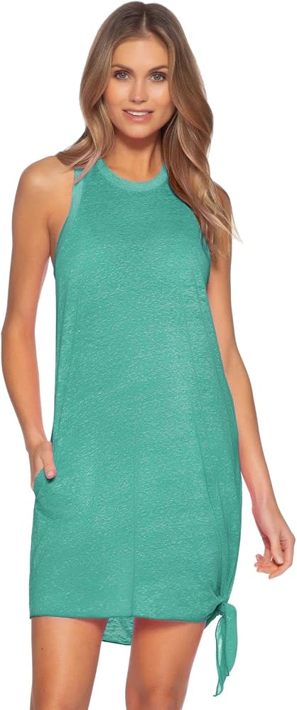 BECCA Beach Date High Neck Dress Cover-Up Jasper XS/SM