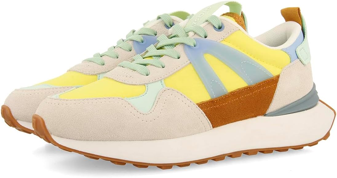 Sneakers Amarillas con Detalles Multicolor para Mujer Adair