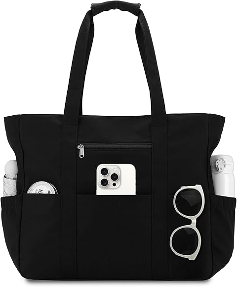 RAVUO Bolso Playa Grande XXL Familiar, Impermeable Bolso Playa Mujer con Cremallera Ligero Bolso Shopper Bolso Tote Bag para Natación, Deporte y Viajes