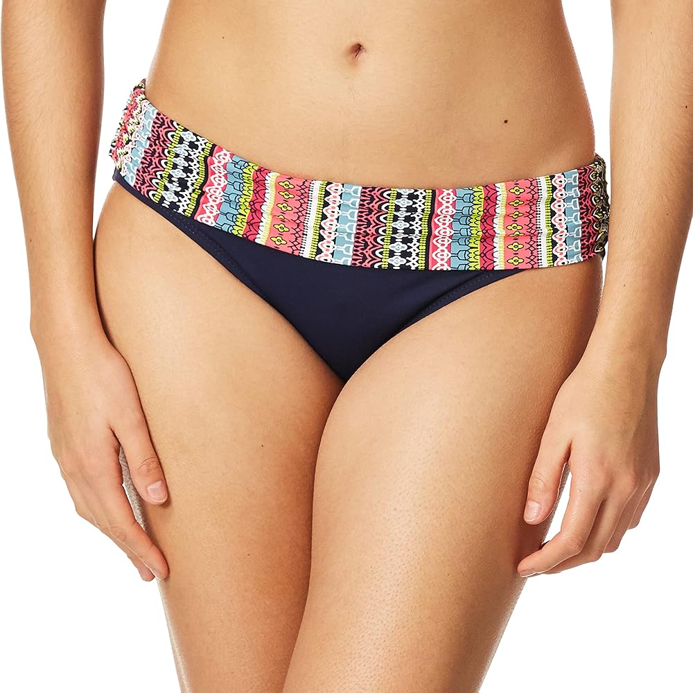 Anne Cole Retro Braid Eleni Foldover Bikini Bottom