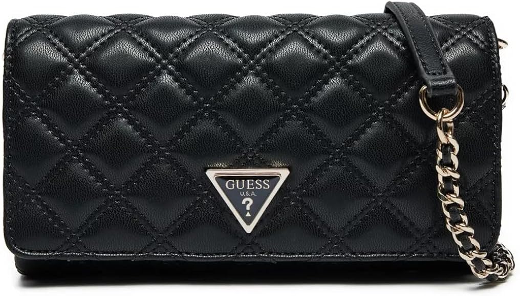 GUESS Giully Mini Xbody Flap Organizer Black