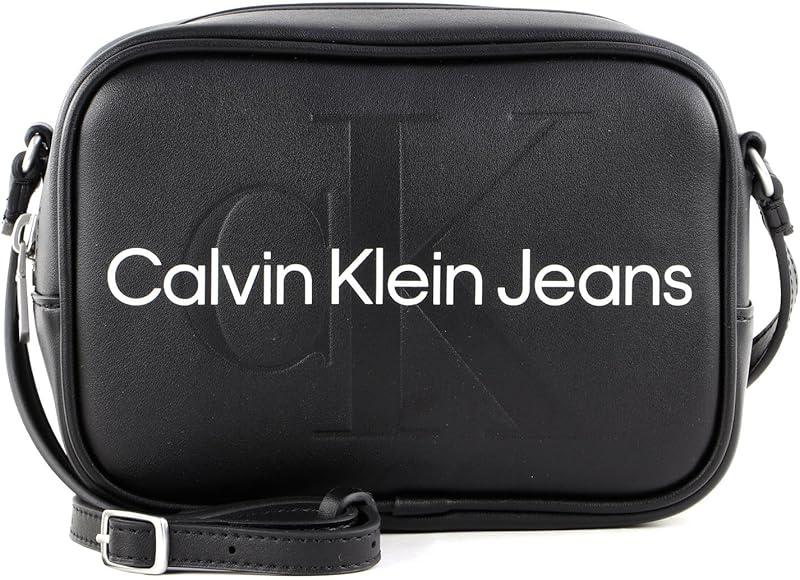 Calvin Klein Bolso con Bandolera para Mujer Camera Bag Pequeño, Negro (Black), Talla Única