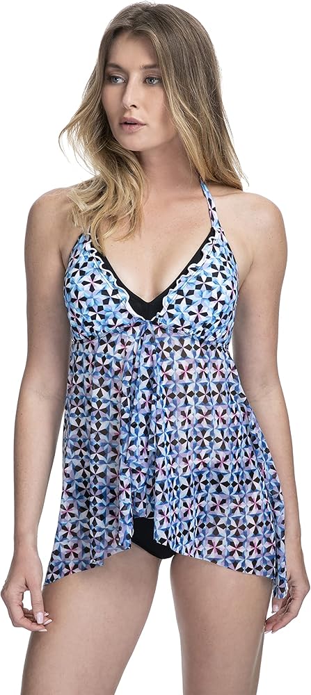 Profile by Gottex Women's Standard Convertible Halter Flyaway Tankini Top