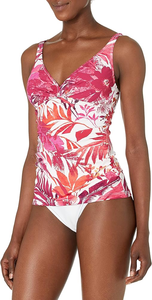 Profile by Gottex Women's Standard Escape in Bali D Cup Tankini