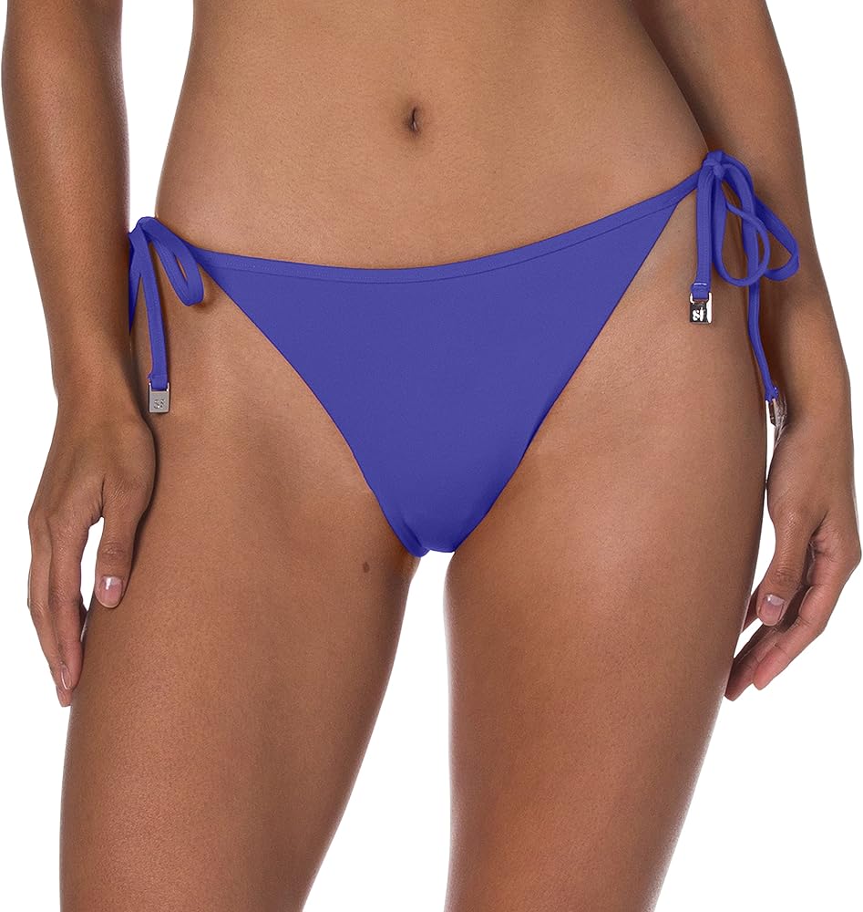 Seafolly Women's Petal Edge Brazilian Tie Side Bikini Bottom Swimsuit