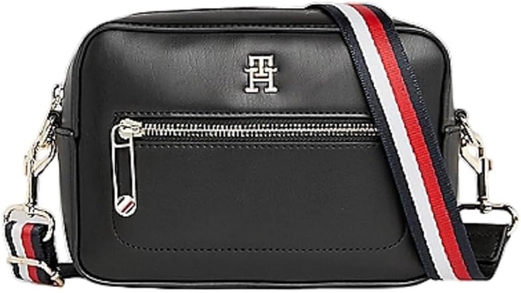 Tommy Hilfiger Iconic Tommy Camera Bag Corp Aw0aw15864, Bolsos Cruzados para Mujer, Talla única