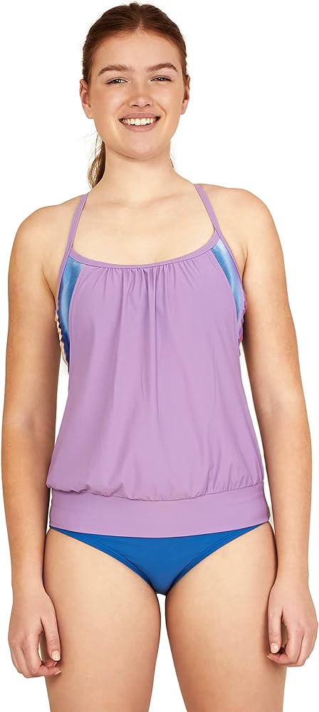 Speedo Women's Swimsuit Top Tankini Blouson