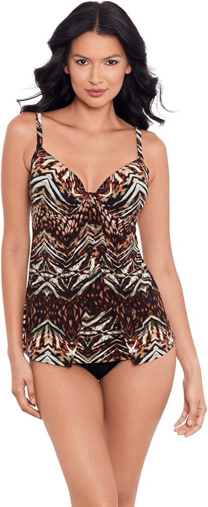 Miraclesuit Women's Swimwear Veranda Gala Underwire Adjustable Tankini Top Separate