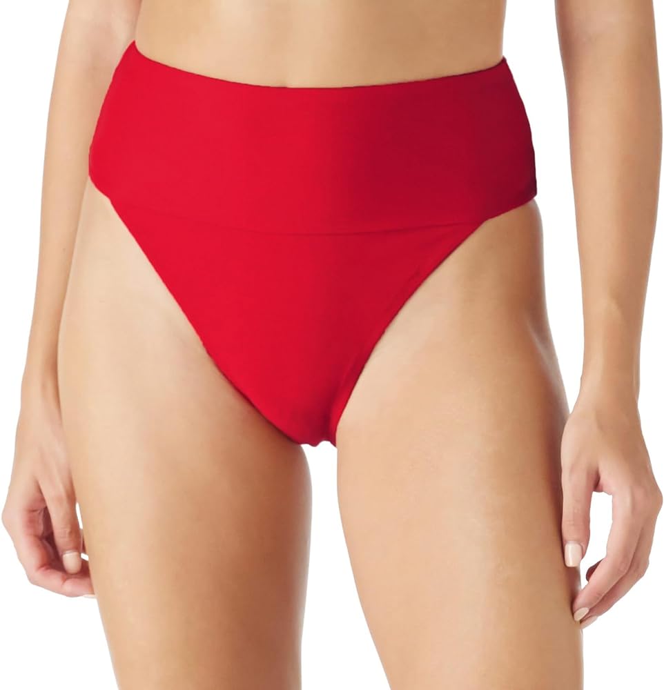 Ocean Blues Women's Swim Bottom High Waistband Cheeky Bikini Bottom