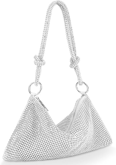 OSDUE Bolso de Cubo con Tachuelas de Diamantes para Mujer, Bolso de Noche, Bolso de Mano de Diamantes de Imitación, Bolso de Novia de Boda para Ceremonia, Boda, Evento, Fecha, Cóctel, Cumpleaños