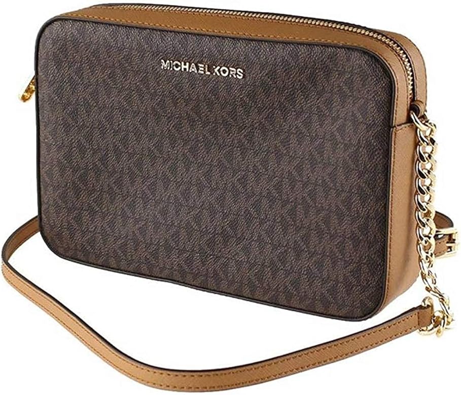 Michael Kors Bolso cruzado para mujer de PVC con logotipo de la firma Jet Set