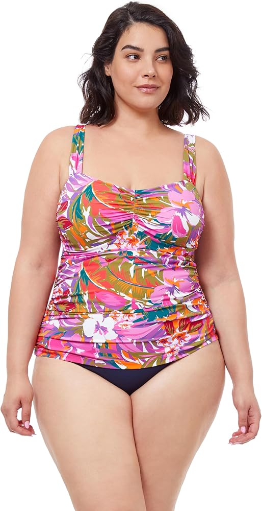 Profile by Gottex Women's Tropikaia Full Figure Tankini