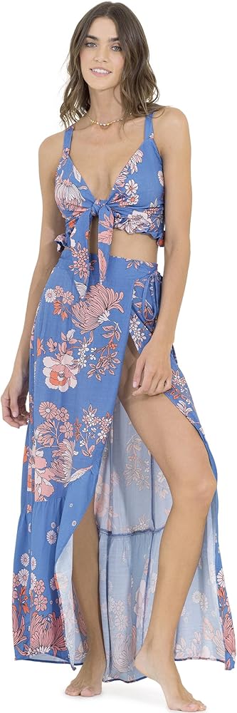 Maaji womens Top Swimwear Cover Up, Blue, Medium US