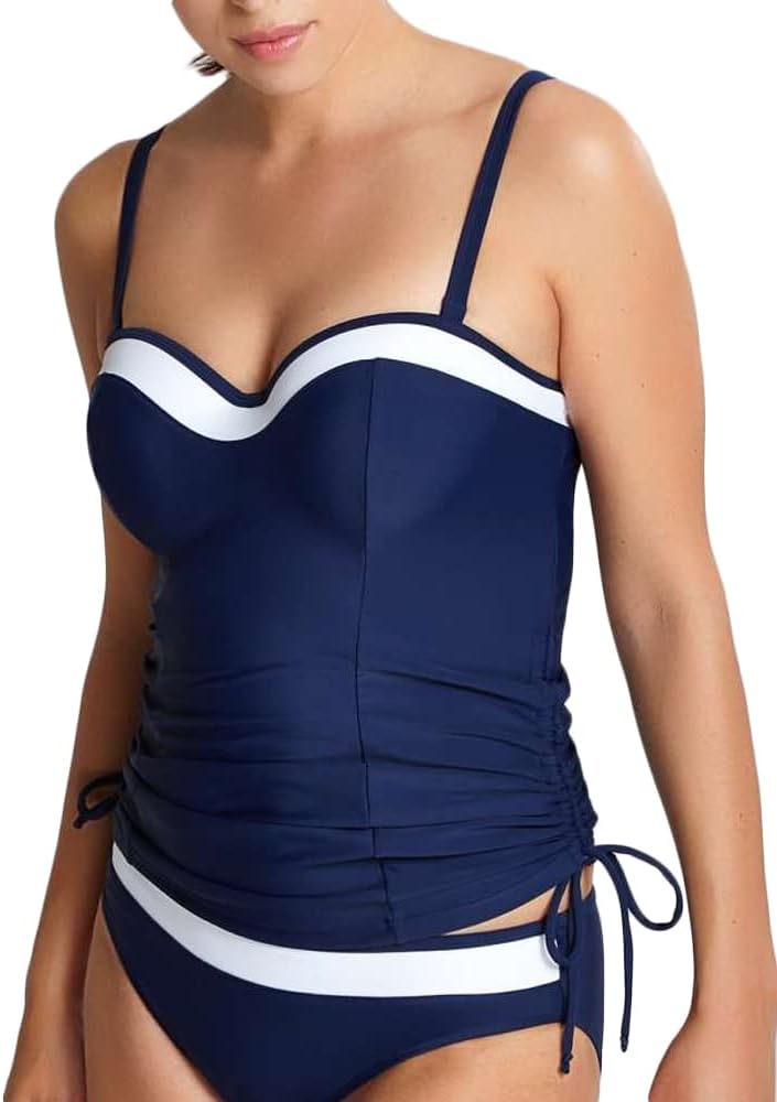 Panache Women's Swim Anya Cruise Bra Sized Molded Bandeau Tankini