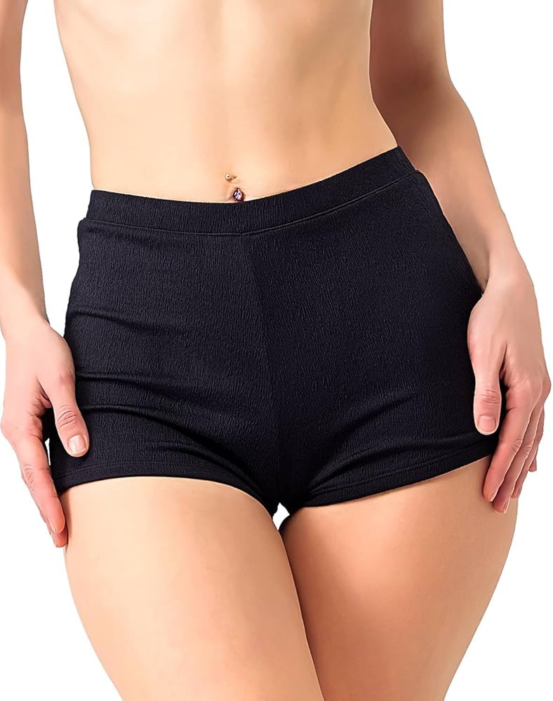 Women's Swim Shorts High Waisted Bikini Swimsuit Bottoms Board Shorts