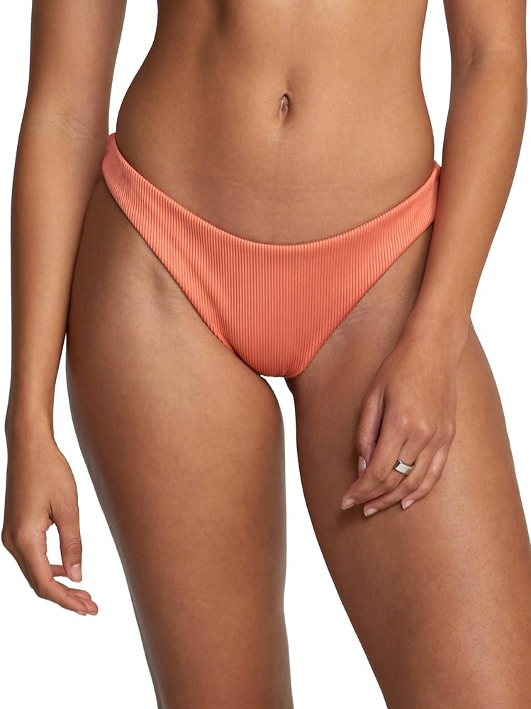 RVCA Women's Standard Swimsuit Bikini Bottom Medium Cut