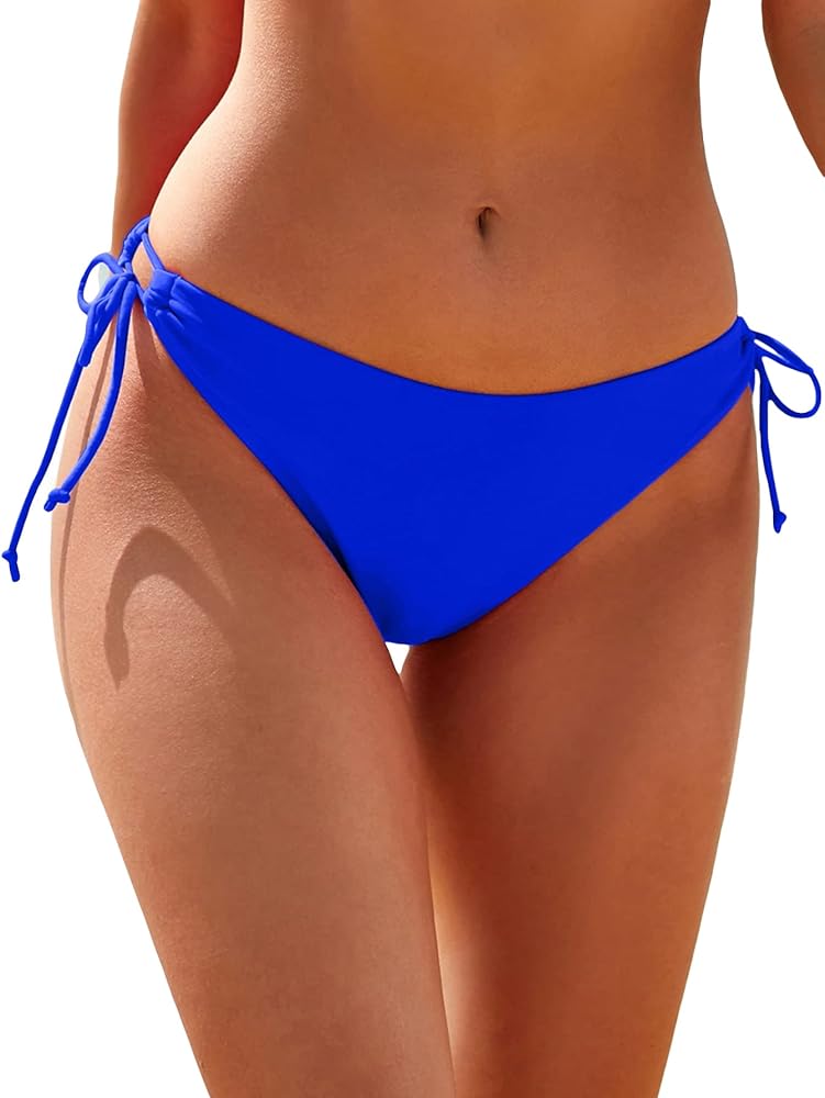 Milumia Women's Casual Tie Side Bikini Panty Beachwear Bottom Swimwear Thong