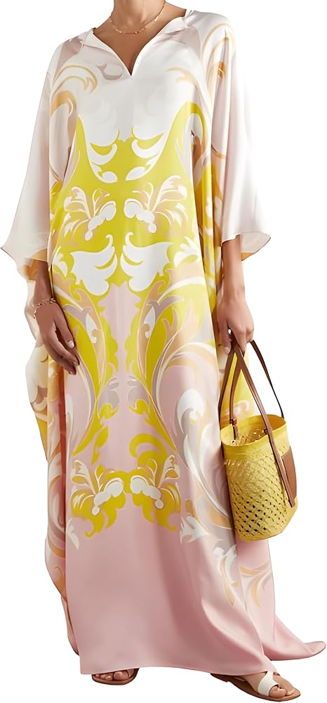 Party Wear Calf Length Women Modest Wear Women Kaftan Beach Wear Kaftan Beach Wear Cover Ups for Women