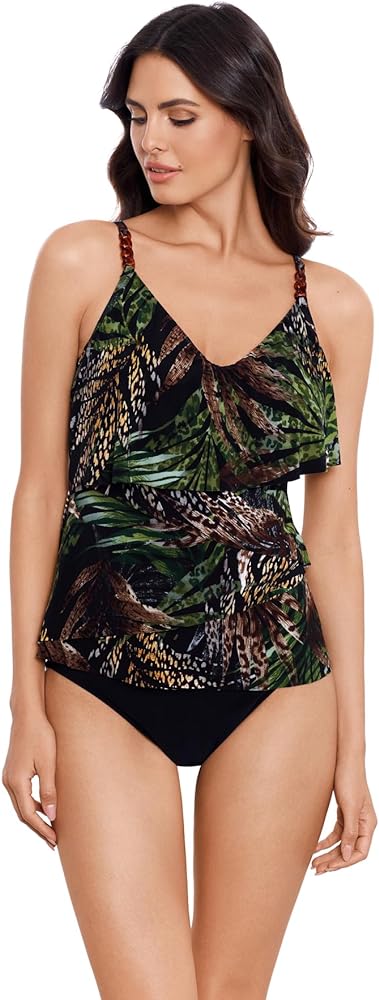 MagicSuit Women's Swimwear Nighthawk Clo Soft Cup Adjustable Tankini Top