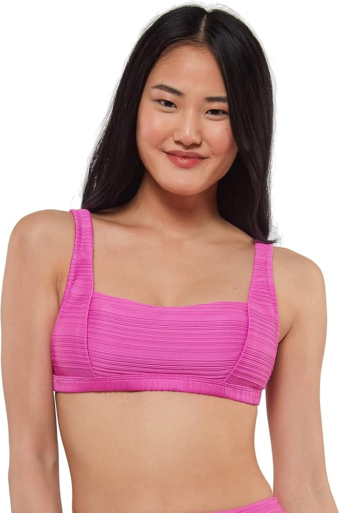 Jessica Simpson Women's Standard Mix & Match Solid Spring Bikini Swimsuit Separates (Top & Bottom)