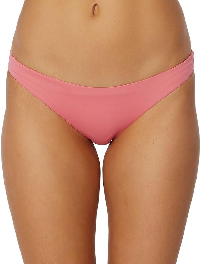 O'NEILL Womens Swim Saltwater Solids Rockley Medium-Coverage Bikini Bottom, Tea Rose, XL