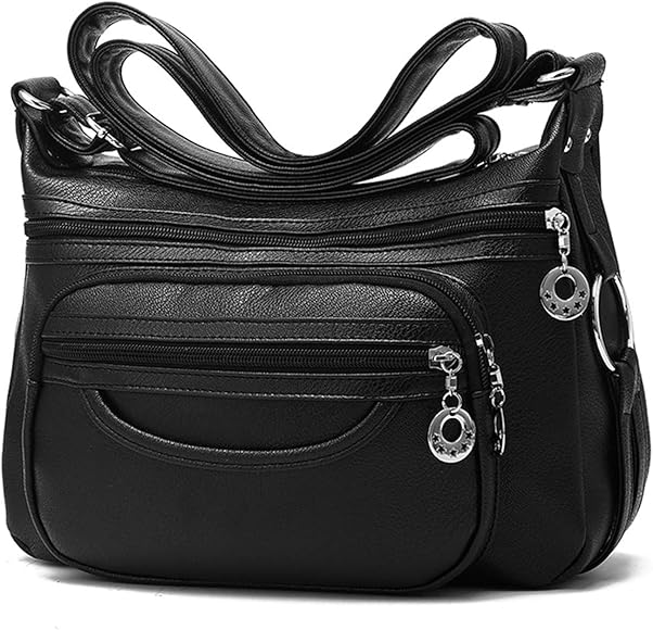 NOTAG Bolso de Mujer, Bolsos Bandolera de PU Piel Multi-bolsillo Casual Bolso de Hombro de Viaje