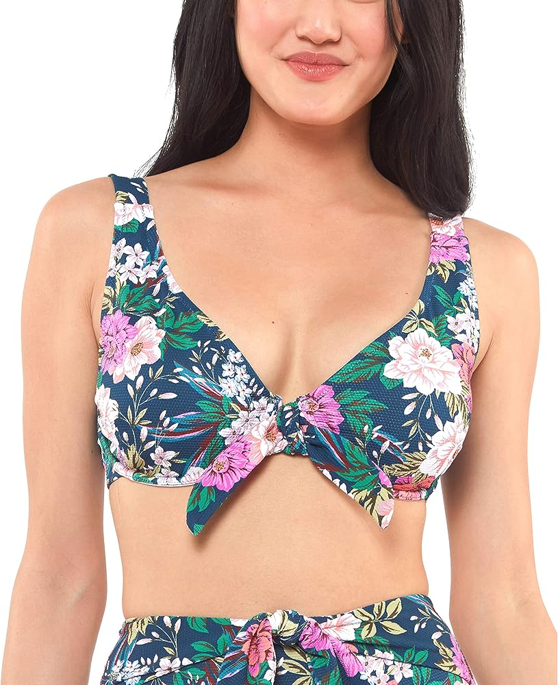 Jessica Simpson Women's Standard Mix & Match Floral Bikini Swimsuit Separates (Top & Bottom)