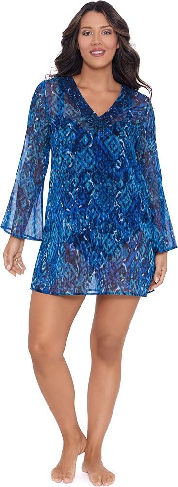 Women's Embroidered Coverup Dress