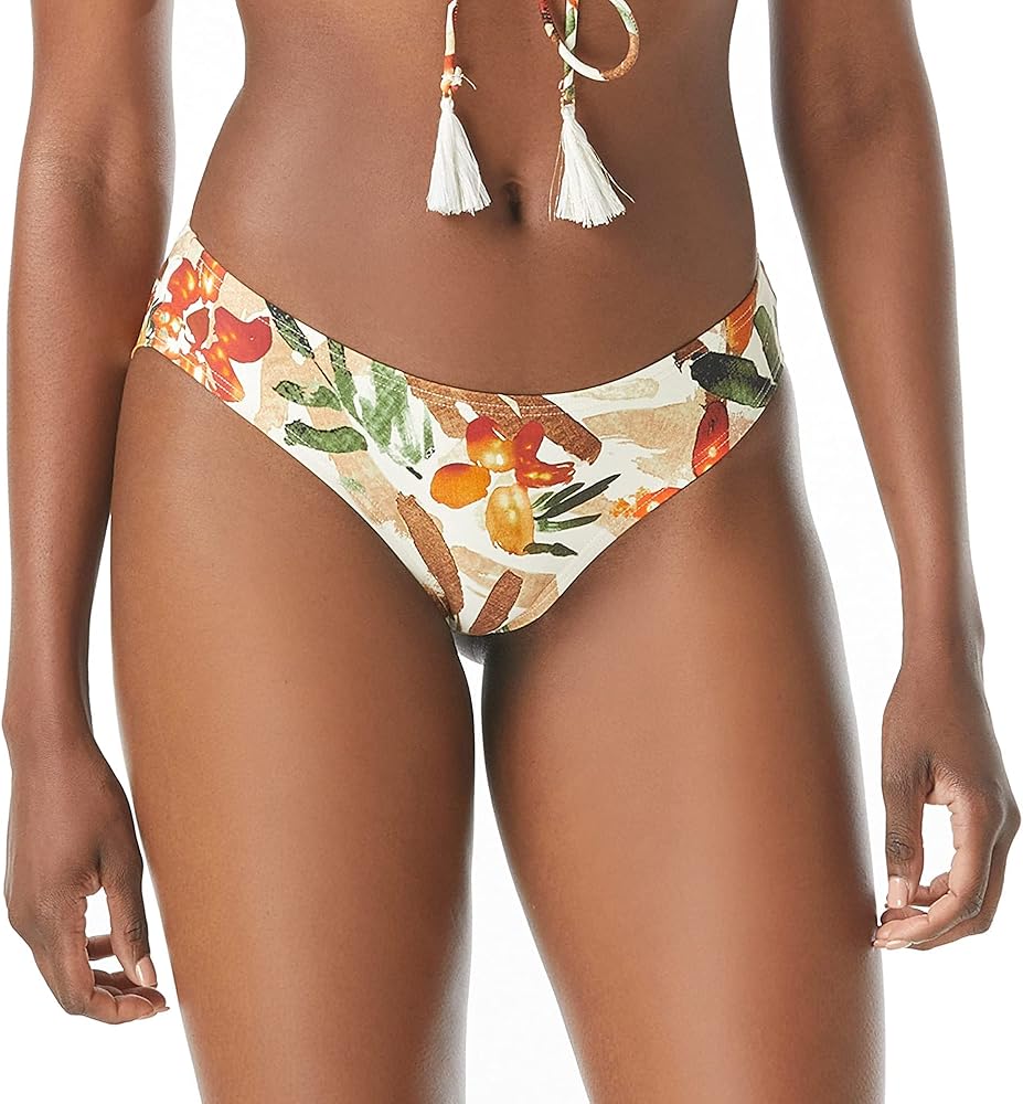 Vince Camuto Seychelles Floral Shirred Smooth Fit Cheeky Hipster