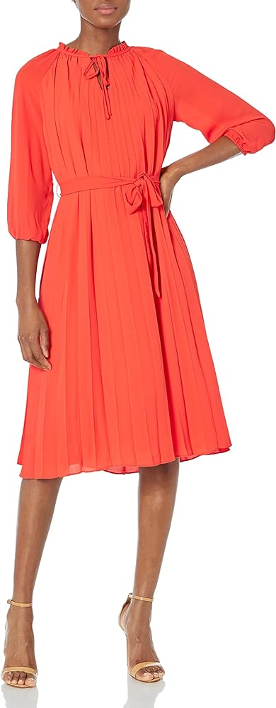 Nanette Nanette Lepore Women's Pleated Dress with Tie String