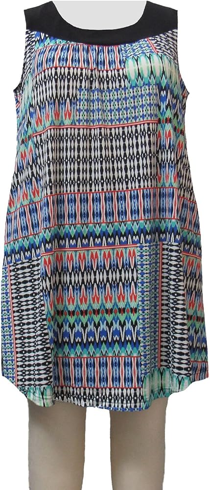 Women's Plus Size Azure Tribal Cover Up Dress