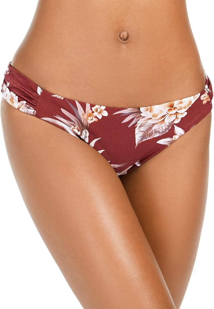 Bar III Women's Floral Printed Side-Tab Hipster Bikini Bottom