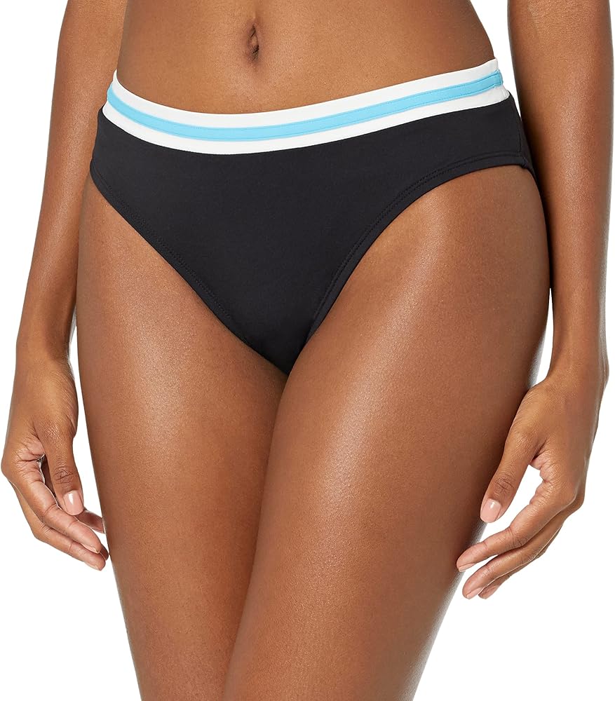 Nautica Women's Standard Midrise Core Full Coverage Bikini Bottom Swimsuit