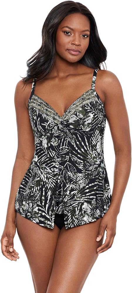 Miraclesuit Women's Standard Zahara Love Knot Tankini Top