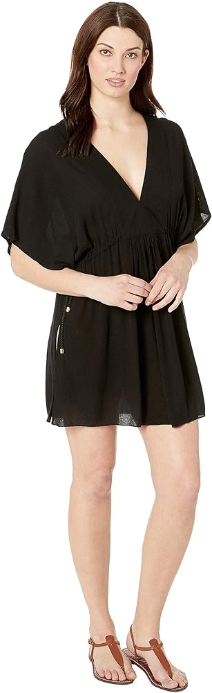 Lauren Ralph Lauren Women's Crinkle Rayon Cover-Up Tunic Dress