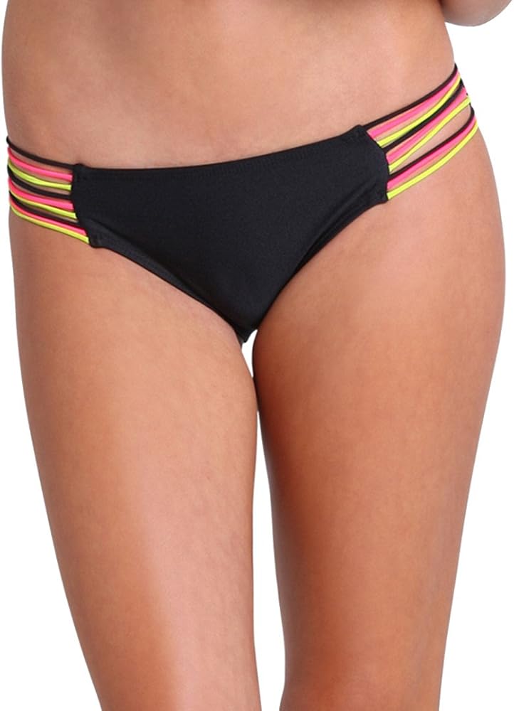 Luli Fama Women's Beach Babe-Multi-Strings Full Bikini Bottom