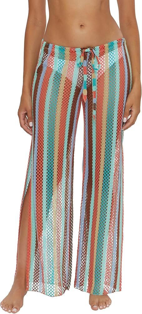 BECCA womens Serenity Harem Pants, Casual, Split Leg, Beach Cover Ups for WomenSwimwear Cover Up