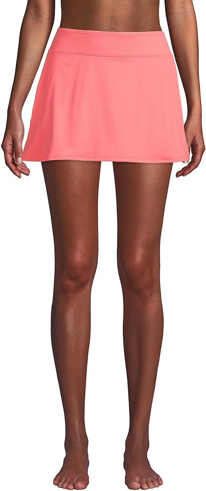 Lands' End Women's Tummy Control Long Torso Skirt Swim Bottoms