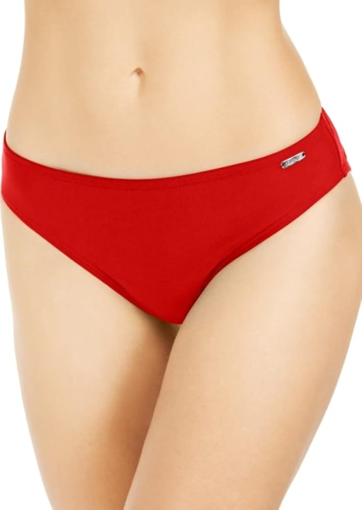 DKNY Womens Hipster UV Protection Swim Bottom Separates Red XS